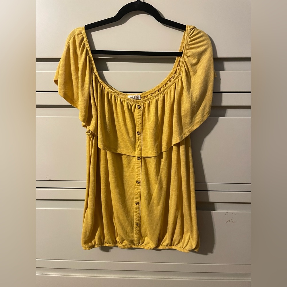 EUC Boutique Off Shoulder Blouse Size 3X